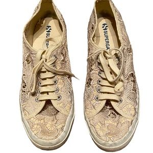 Superga Floral Lace Sneakers